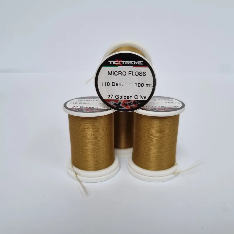 TEXTREME Micro Floss 110 Den in 27-Golden Olive-1